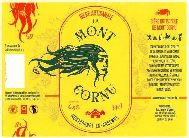 Etiquette BRASSERIE DE MONTHERME 15