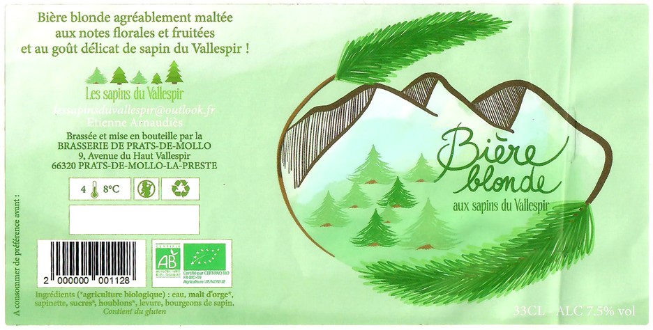 Etiquette BRASSERIE DE PRATS DE MOLLO 05