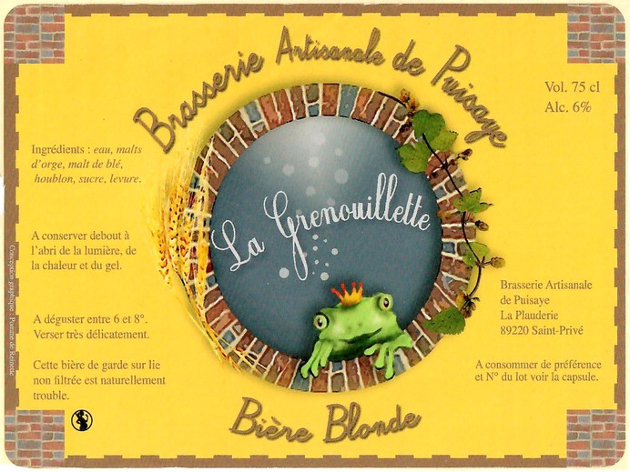Etiquette BRASSERIE DE PUISAYE 01
