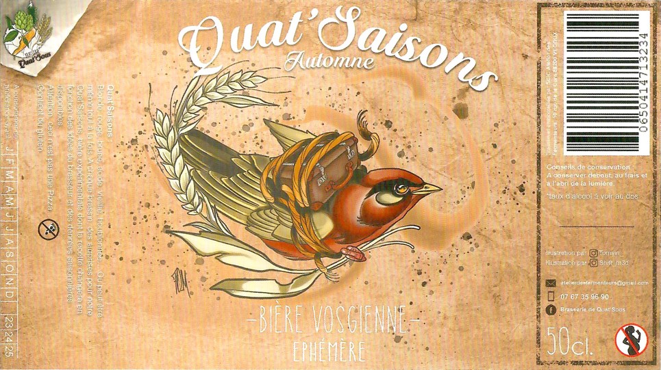 Etiquette BRASSERIE DE QUAT'SOUS 02