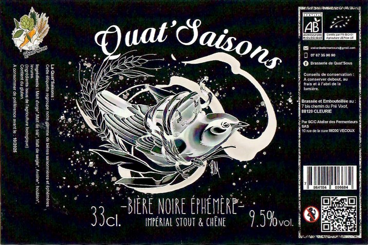 Etiquette BRASSERIE DE QUAT'SOUS 10