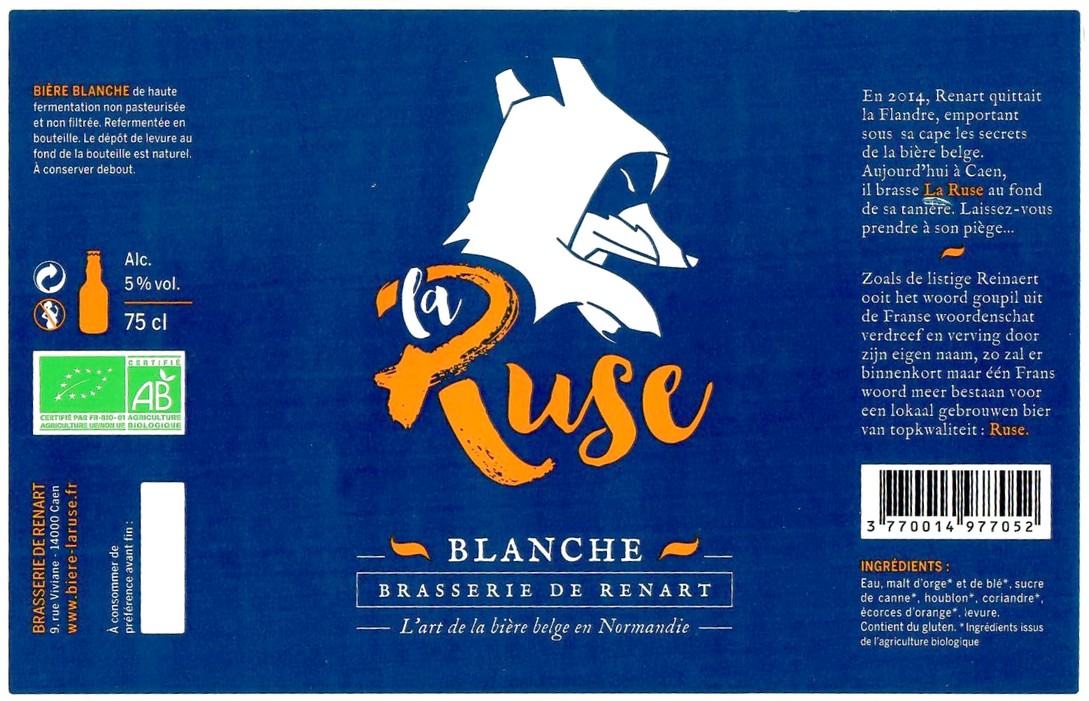 Etiquette BRASSERIE DE RENART 05