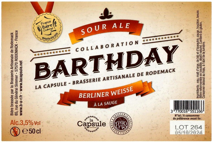 Etiquette BRASSERIE DE RODEMACK 31