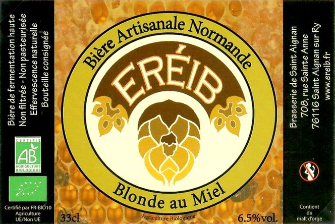 Etiquette BRASSERIE DE SAINT-AIGNAN 08