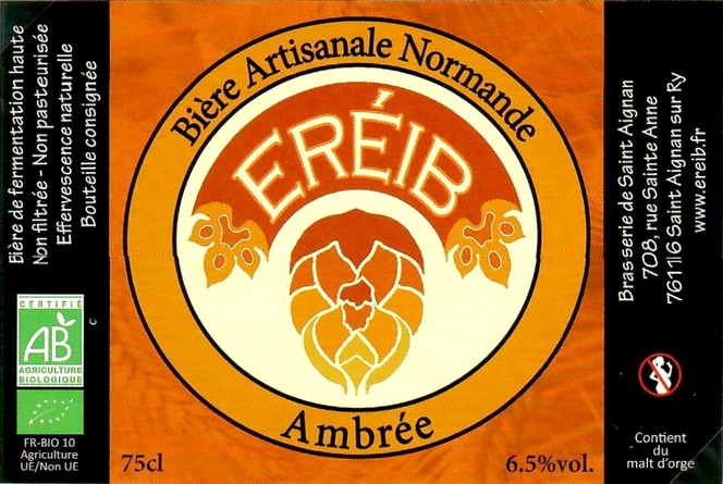 Etiquette BRASSERIE DE SAINT-AIGNAN 09