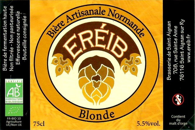 Etiquette BRASSERIE DE SAINT-AIGNAN 11