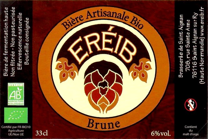 Etiquette BRASSERIE DE SAINT-AIGNAN 16