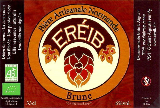 Etiquette BRASSERIE DE SAINT-AIGNAN 22