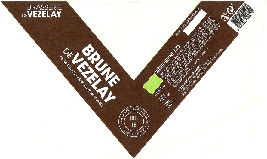 Etiquette BRASSERIE DE VEZELAY 04