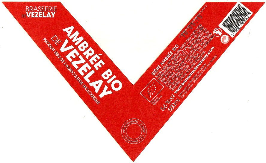 Etiquette BRASSERIE DE VEZELAY 06