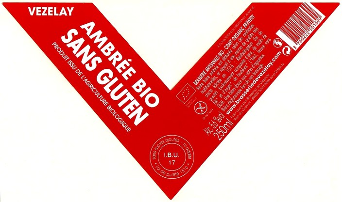 Etiquette BRASSERIE DE VEZELAY 25