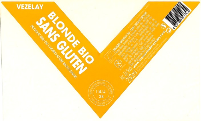 Etiquette BRASSERIE DE VEZELAY 26