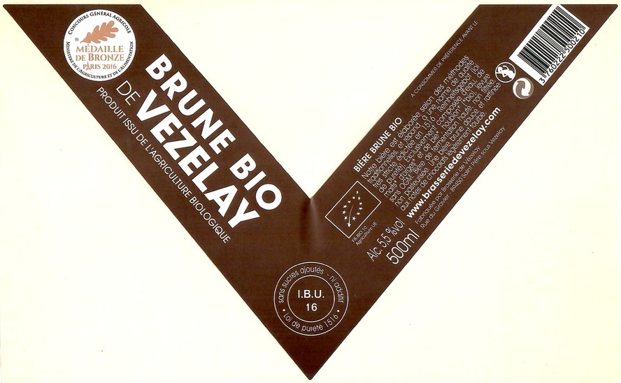 Etiquette BRASSERIE DE VEZELAY 31