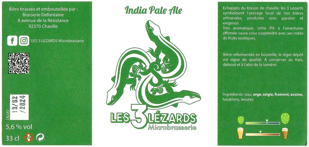 Etiquette BRASSERIE DEFONTAINE 04