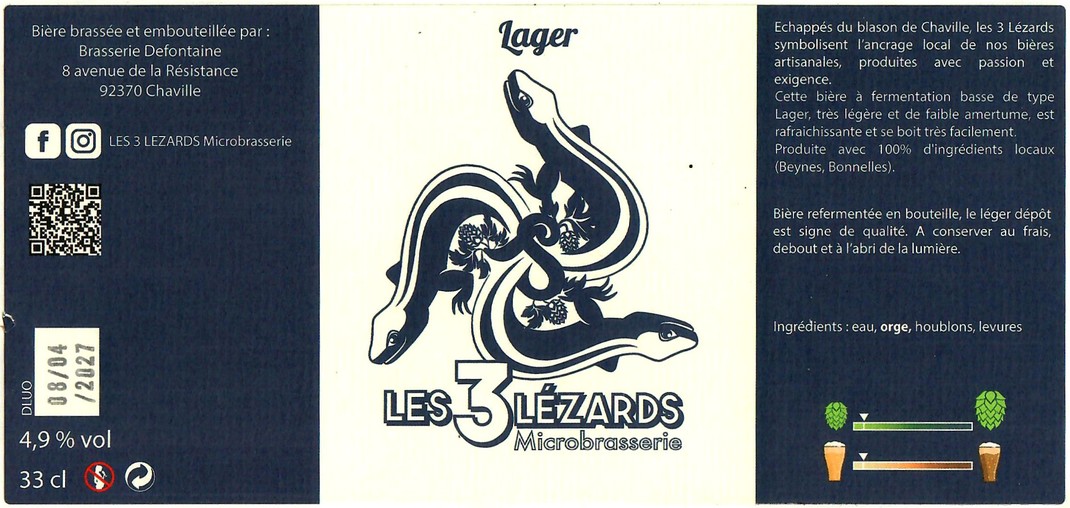 Etiquette BRASSERIE DEFONTAINE 07