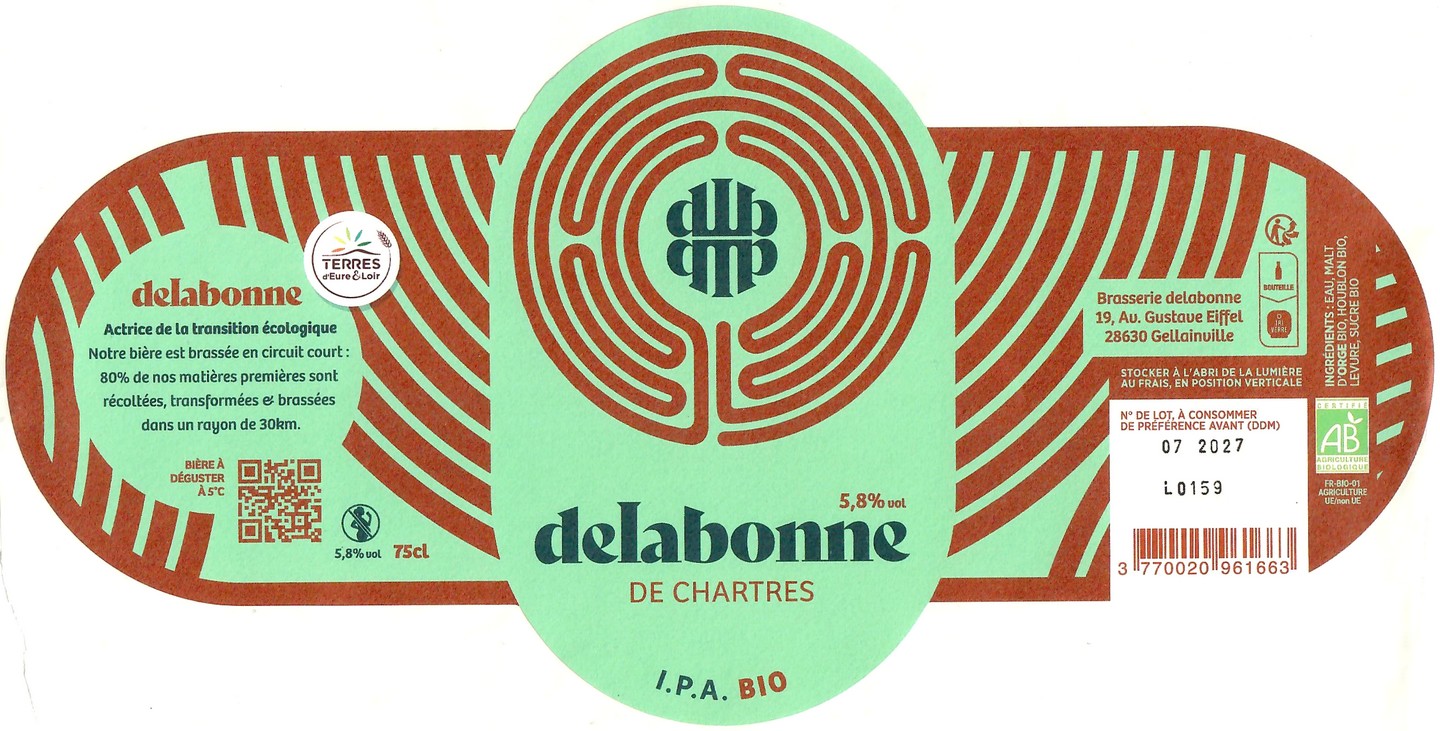 Etiquette BRASSERIE DELABONNE 05