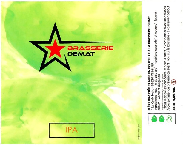 Etiquette BRASSERIE DEMAT 03