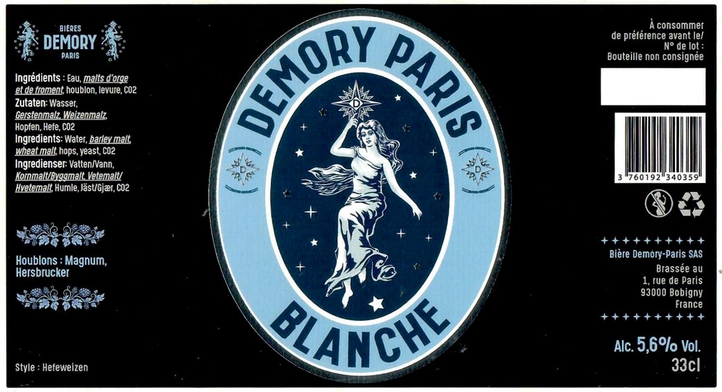 Etiquette BRASSERIE DEMORY 03