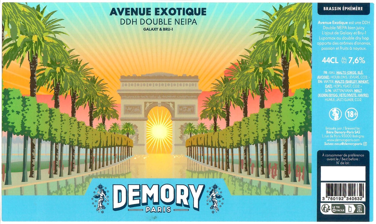 Etiquette BRASSERIE DEMORY 26