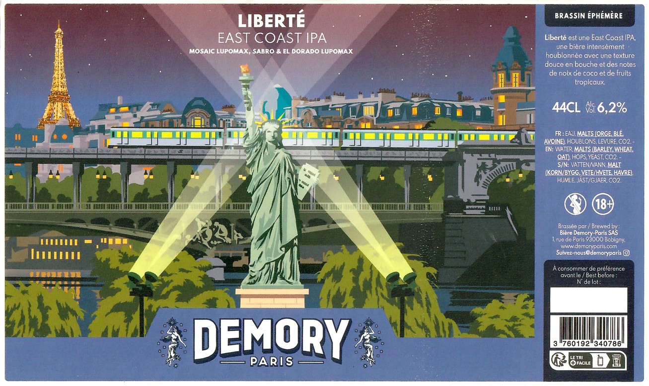 Etiquette BRASSERIE DEMORY 30