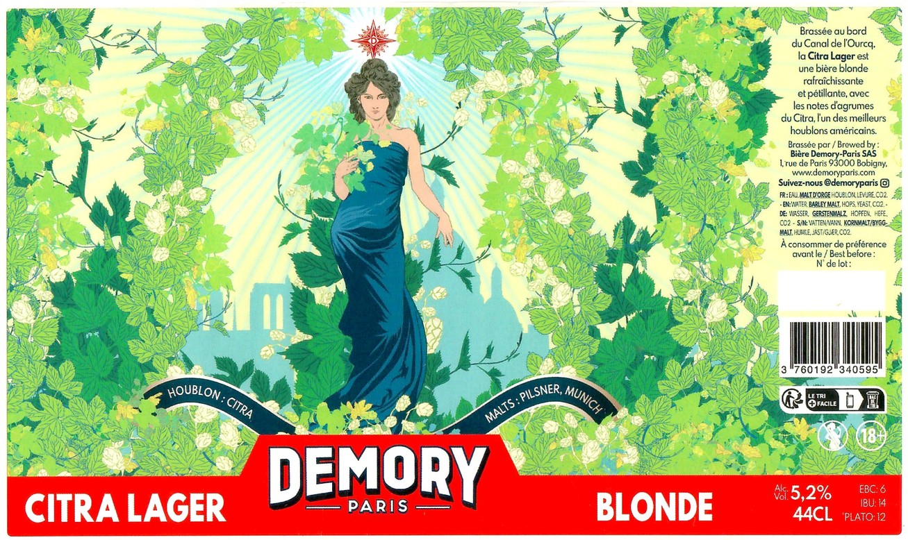 Etiquette BRASSERIE DEMORY 31