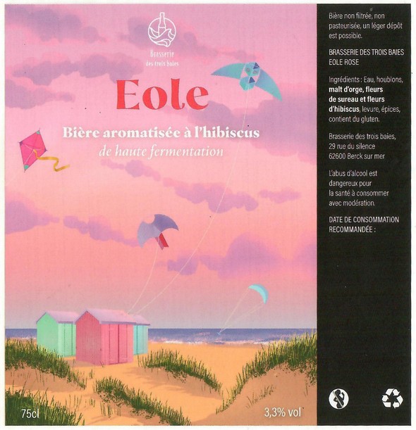 Etiquette BRASSERIE DES 3 BAIES 06