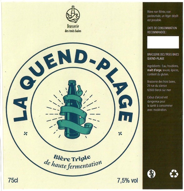 Etiquette BRASSERIE DES 3 BAIES 10