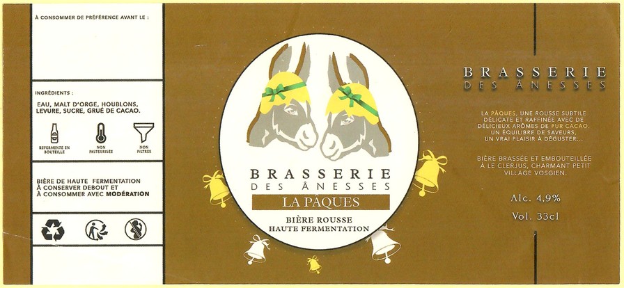 Etiquette BRASSERIE DES ANESSES 02