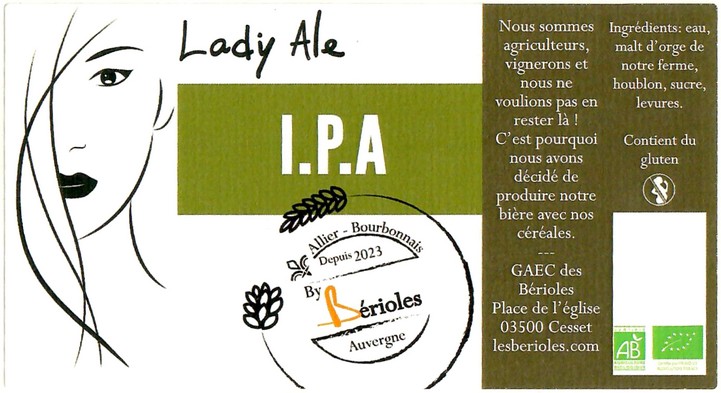 Etiquette BRASSERIE DES BERIOLES 06