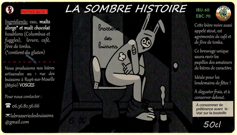 Etiquette BRASSERIE DES BUISSONS 02