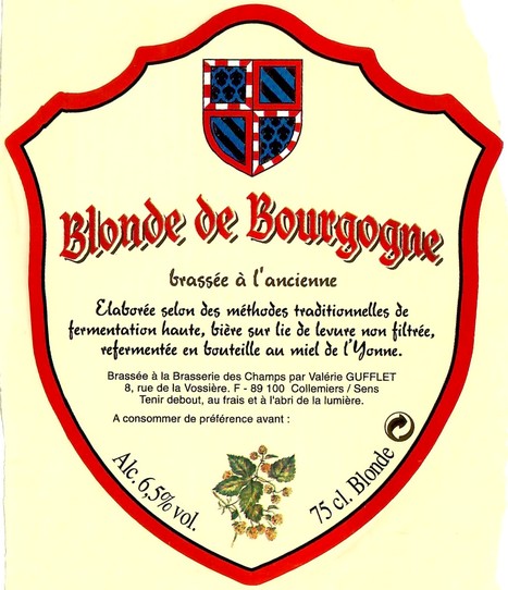 Etiquette BRASSERIE DES CHAMPS 02