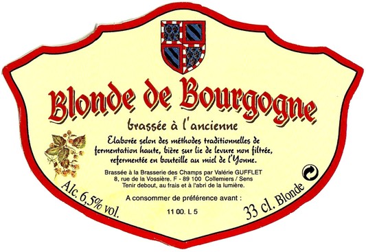 Etiquette BRASSERIE DES CHAMPS 08