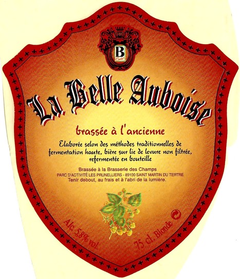 Etiquette BRASSERIE DES CHAMPS 26