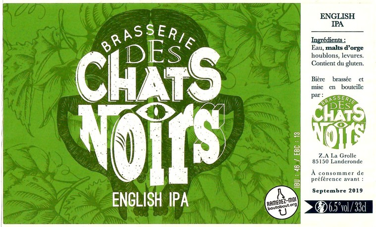 Etiquette BRASSERIE DES CHATS NOIRS 09