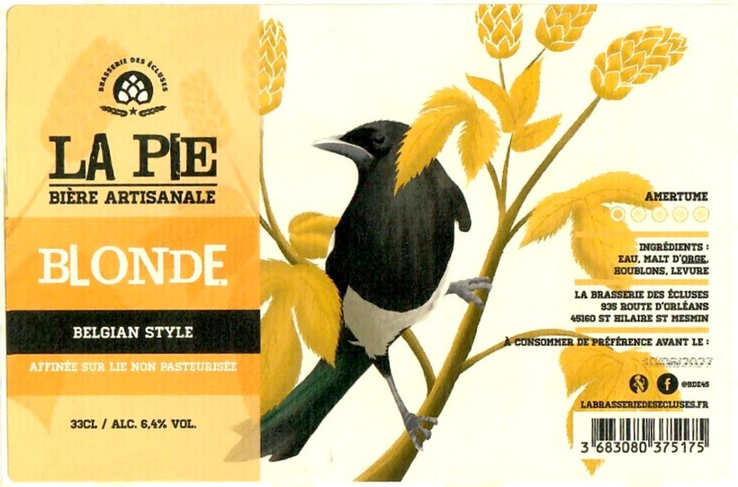 Etiquette BRASSERIE DES ECLUSES 31