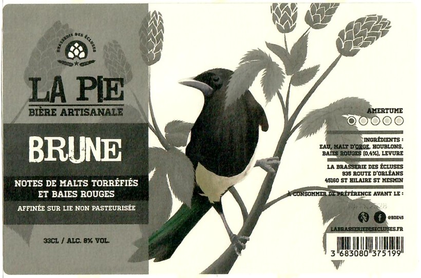 Etiquette BRASSERIE DES ECLUSES 33