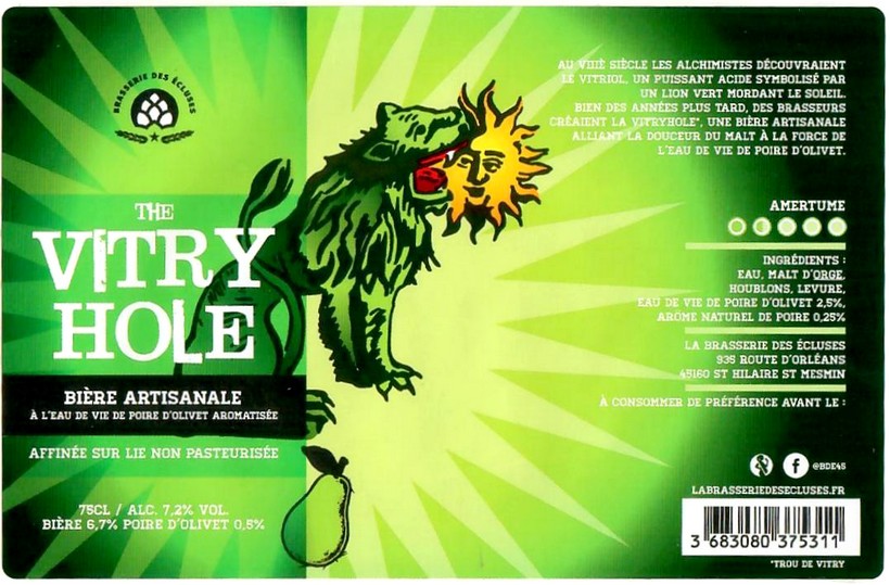 Etiquette BRASSERIE DES ECLUSES 34