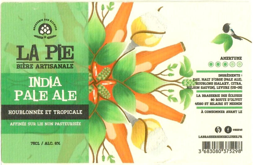 Etiquette BRASSERIE DES ECLUSES 35