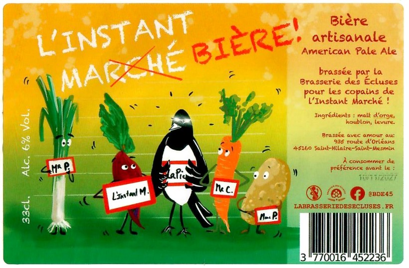 Etiquette BRASSERIE DES ECLUSES 36