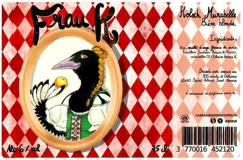 Etiquette BRASSERIE DES ECLUSES 45