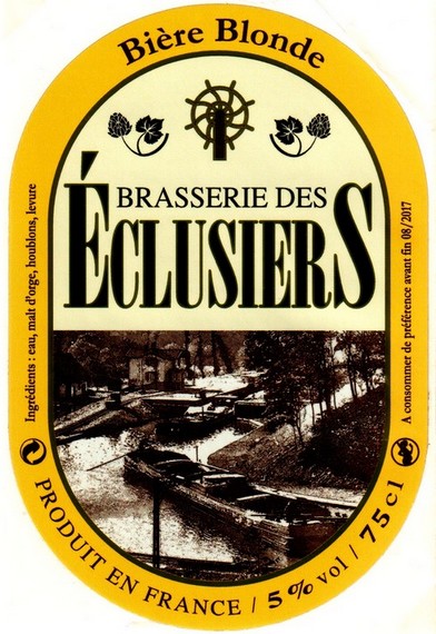 etiquette BRASSERIE DES ECLUSIERS 01