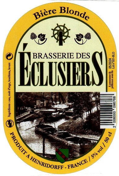 Etiquette BRASSERIE DES ECLUSIERS 13