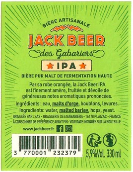 Etiquette BRASSERIE DES GABARIERS 16B