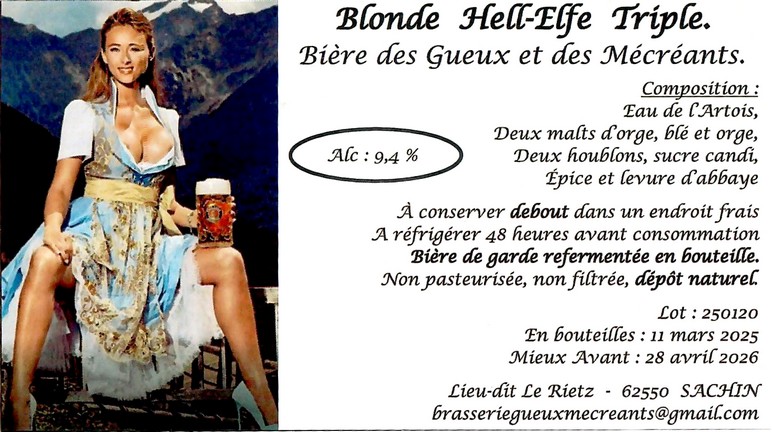 Etiquette BRASSERIE DES GUEUX ET MECREANTS 35