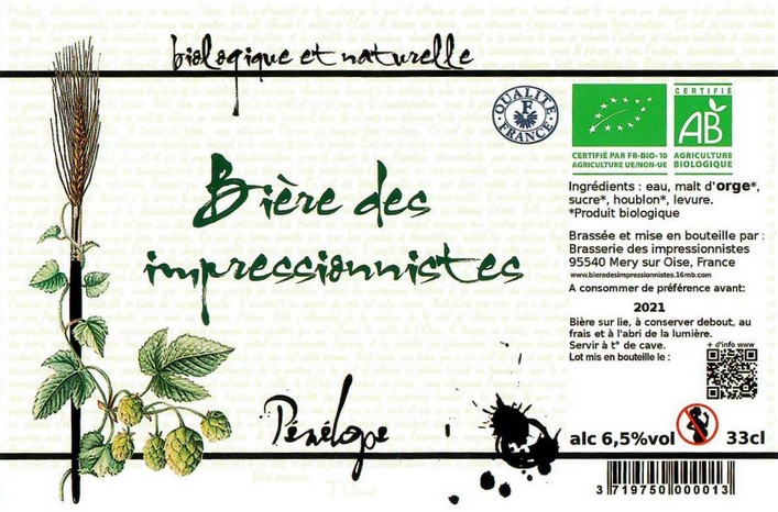 Etiquette BRASSERIE DES IMPRESSIONNISTES 02