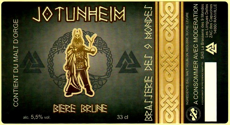 etiquette BRASSERIE DES NEUF MONDES 20