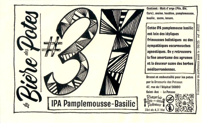 Etiquette BRASSERIE DES POTEAUX 01