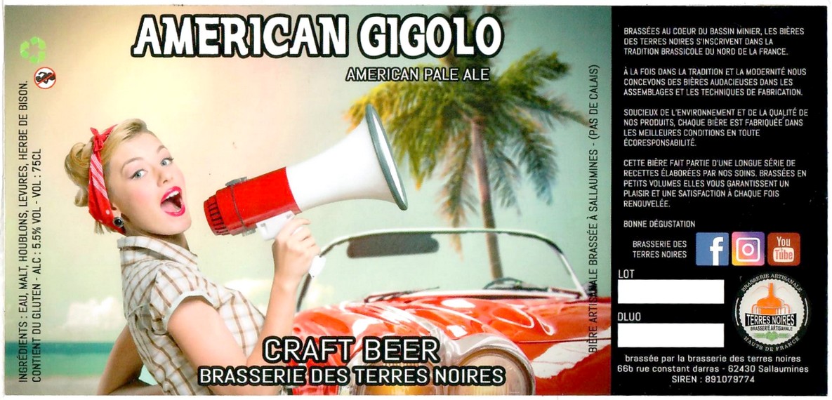 Etiquette BRASSERIE DES TERRES NOIRES 06