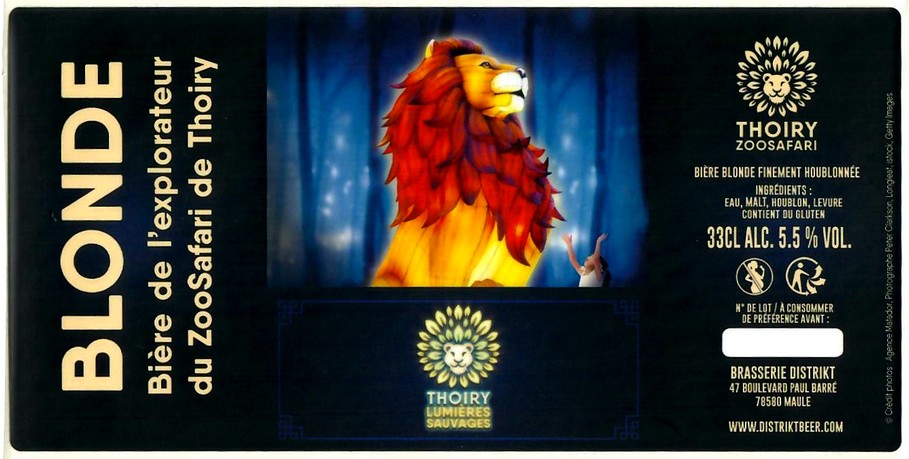 Etiquette BRASSERIE DISTRIKT 17