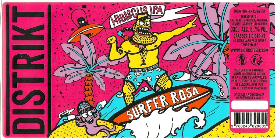 Etiquette BRASSERIE DISTRIKT 21